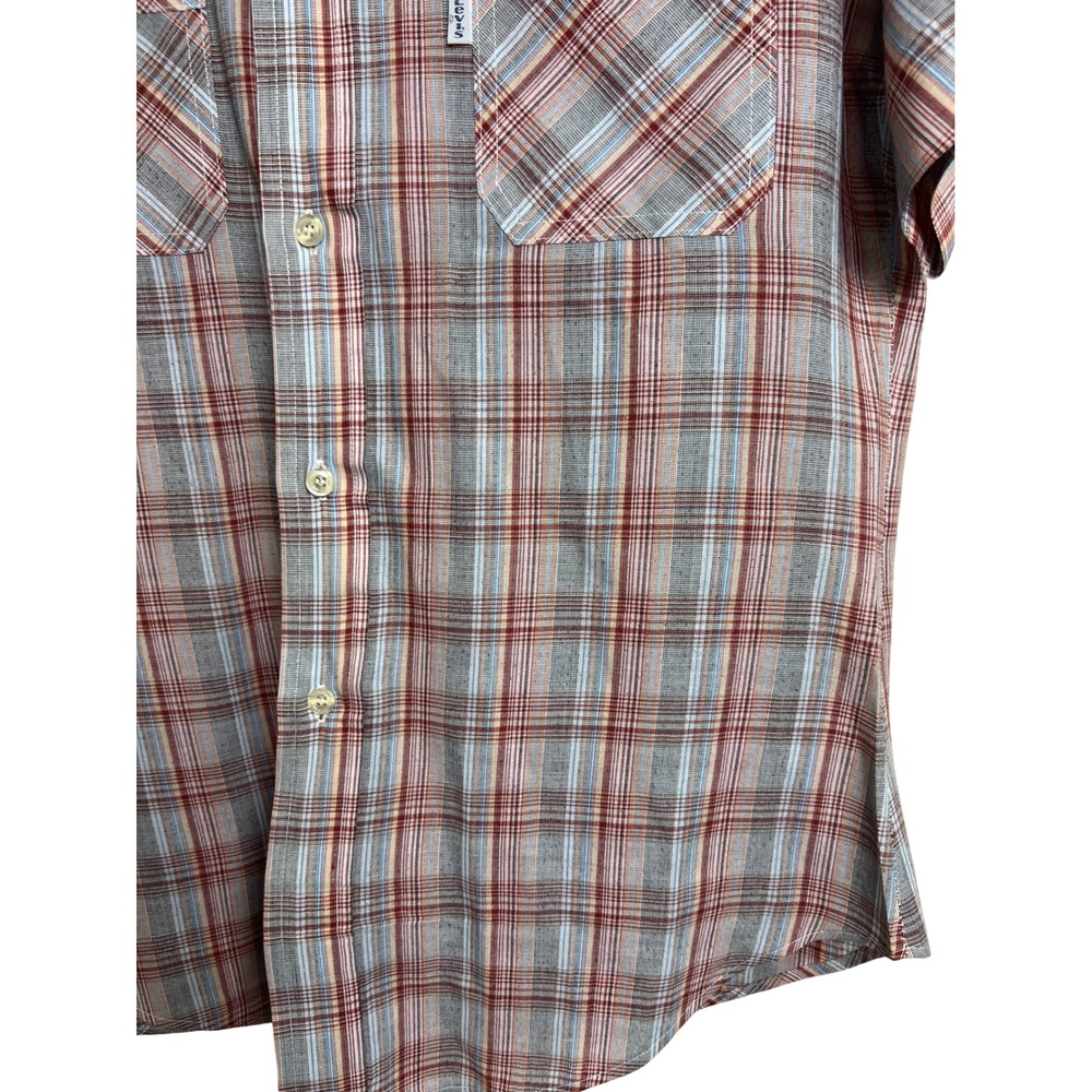 Levi's Button Up Mens Large Multicolor Plaid Tapered Fit Vintage Shirt A28 - Picture 10 of 12